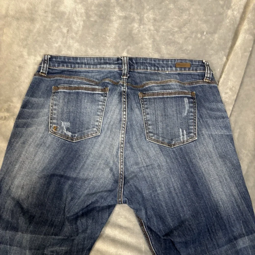 Kut from the Kloth Ankle Straight Leg Jeans‎ Size 14/37x28 Distressed